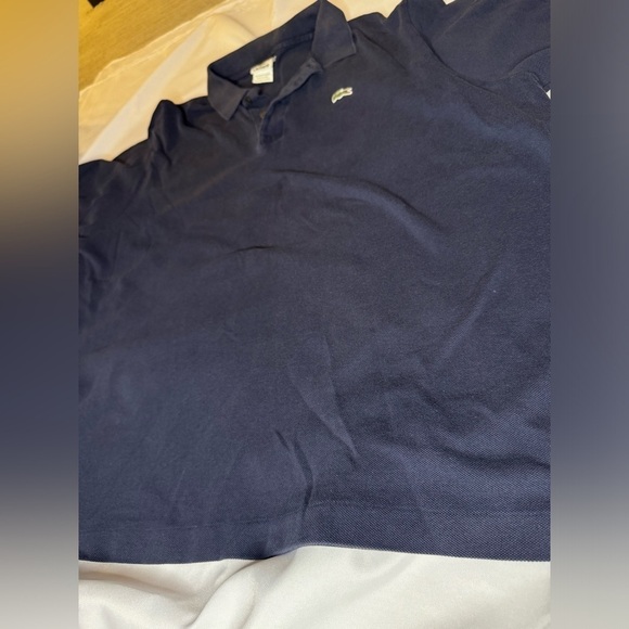 Lacoste Men's Short Sleeve Classic Pique Navy Polo Shirt Size 2XL - Picture 5 of 5